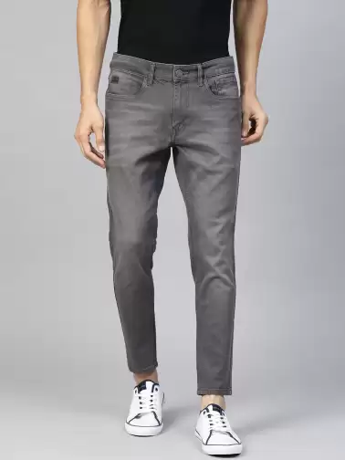 Men Skinny Fit Cropped Jeans - image 2