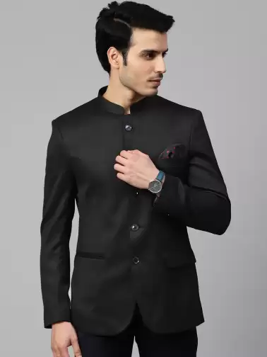Men Slim Fit Bandhgala Blazer - image 2