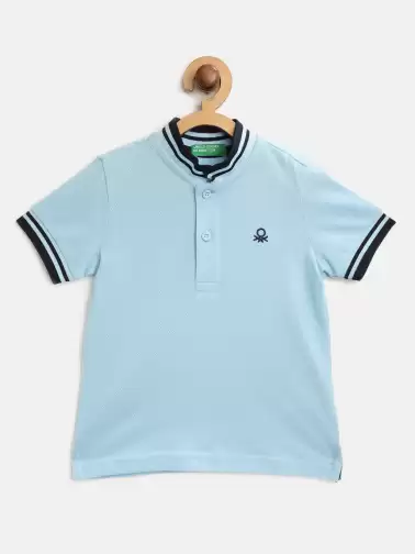 Boys Solid Polo Collar T-shirt - image 2