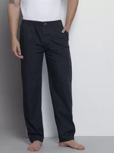 Men Solid Cotton Lounge Pants - image 2