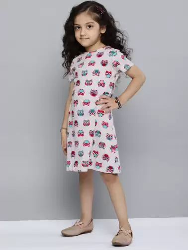 Girls Owl Print Nightdress - image 2