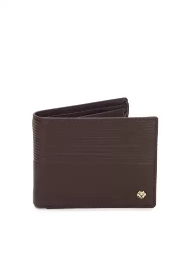 Men Solid Two Fold Wallet - image 2