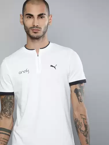 Printed Henley Neck T-shirt - image 2