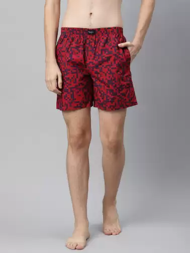 Men Pure Cotton Printed Boxers - image 2