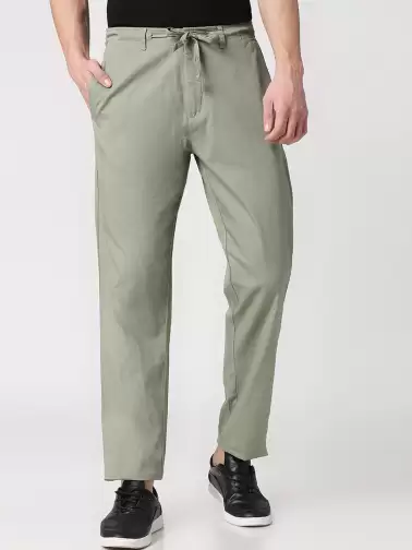 Men Cotton Regular Trousers - image 2