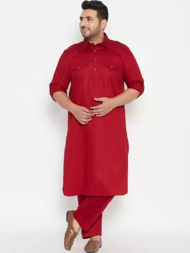 Men Pathani Kurta With Pyjamas - image 2