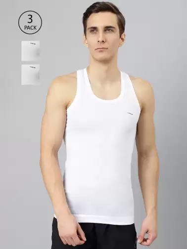Men 3 Cotton Innerwear Vests - image 2