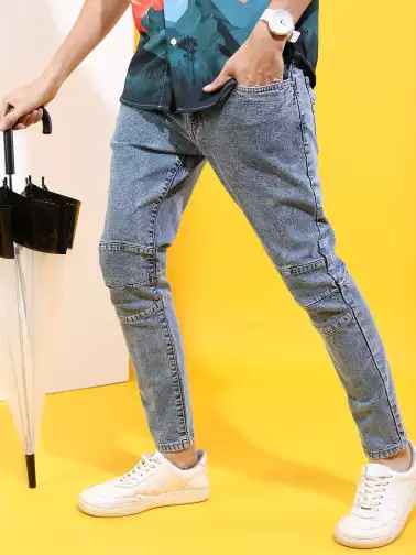 Men Tapered Fit Jeans - image 2