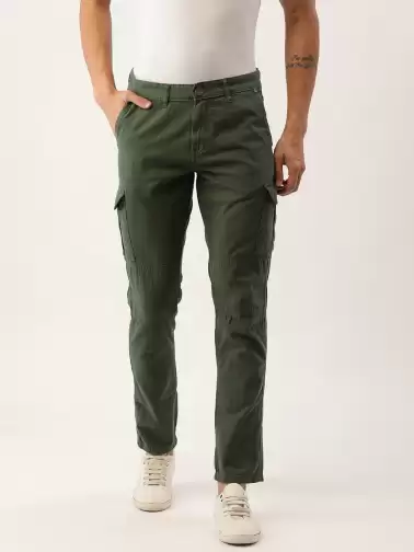 Men Slim Fit Cargos Trousers - image 2