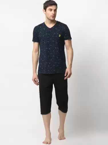 Men Cotton Blend Night Suit - image 2