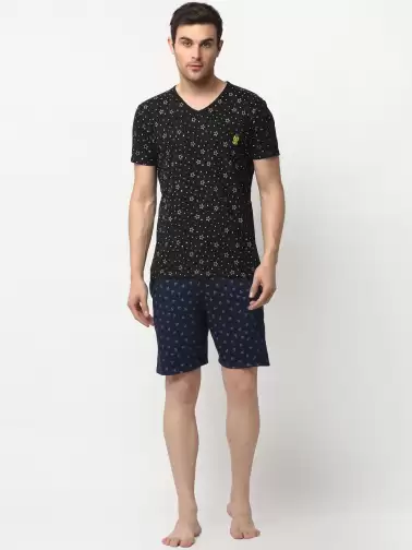 Men Printed Night suit - image 2