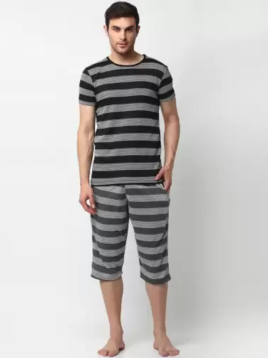 Men Pure Cotton Night Suit - image 2