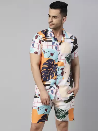 Men Printed Night suit - image 2