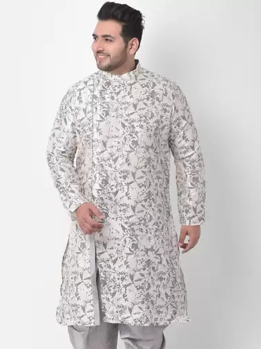Men Floral Printed Kurta - image 2