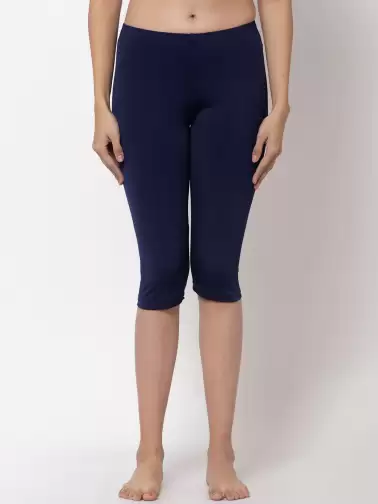 Women Solid Swim Capris - image 2