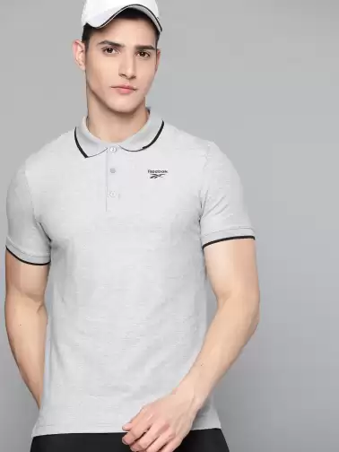 Men Polo Collar Slim Fit T-shirt - image 2
