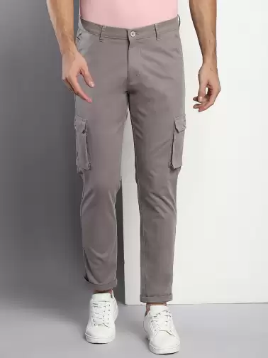 Men Tapered Fit Cargos Trousers - image 2
