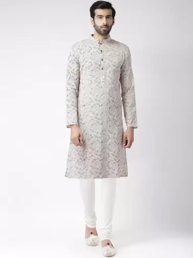 Men Printed Kurta Set - image 2