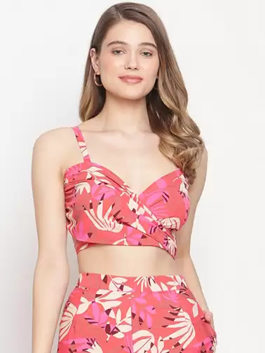 Women Printed Swim Tops - image 2