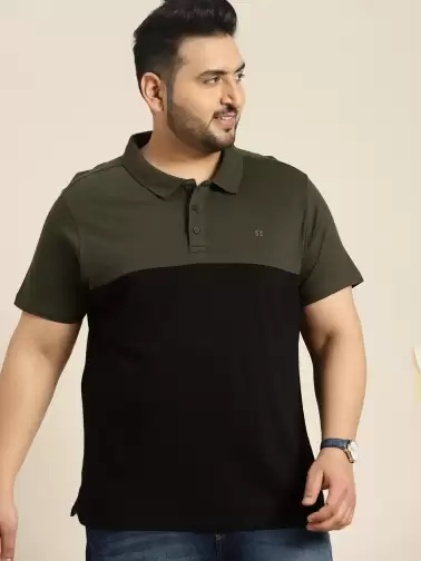 Plus Size Polo Collar T-shirt - image 2