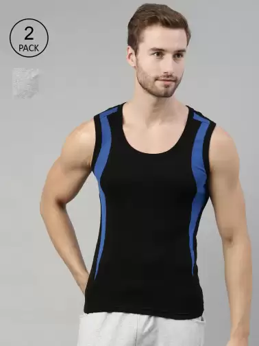 Men Pack Of 2 Innerwear Vests - image 2