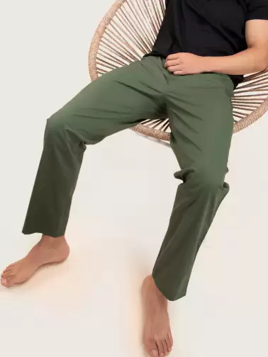 Men Tapered Fit Lounge Pants - image 2