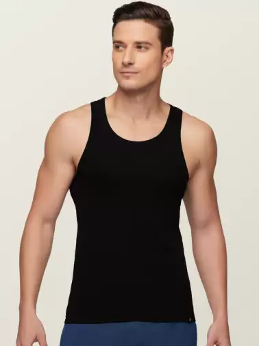 Men Solid Innerwear Vest - image 2