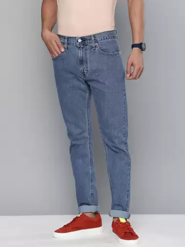 Men Tapered Fit Casual Jeans - image 2