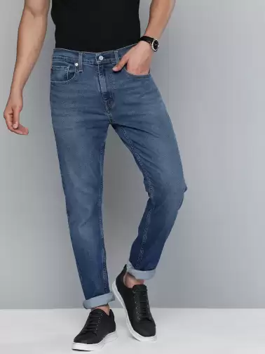 Men Tapered Fit High-Rise Jeans - image 2