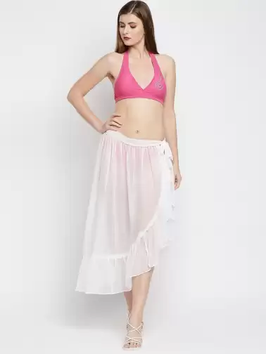 Women Solid Skirt Swimwear - image 2
