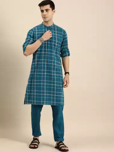 Men Kurta with Trousers - image 2