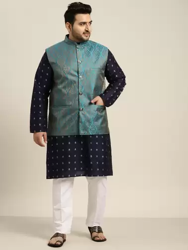 Men Plus Size Kurta Set - image 2
