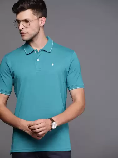 Men Polo Collar Cotton T-shirt - image 2