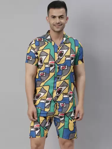 Men Printed Night Suit - image 2