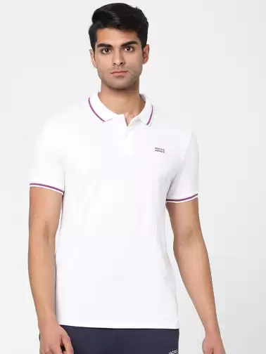 Men Polo Collar Lounge T-shirt - image 2