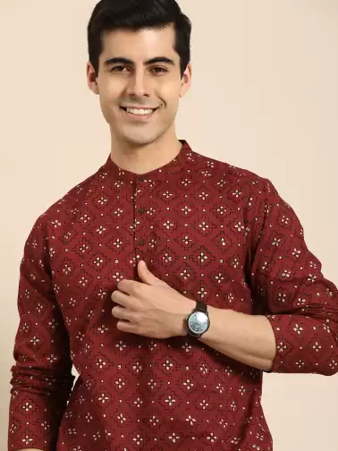Men Ethnic Motifs Printed Kurta - image 2