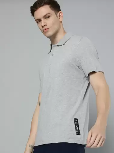 Men Polo Collar Cotton T-shirt - image 2