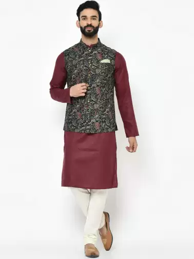 Men Kurta with Churidar - image 2