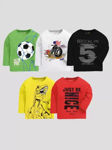 Boys Typography Printed Applique T-shirt - image 2