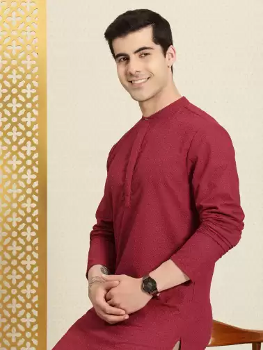 Men Chikankari Rozana Kurta - image 2