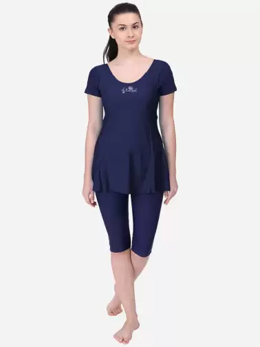 Women  Solid Single Piece Swimwear - image 2