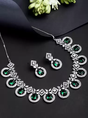 Women Studded Jewellery Set - image 2