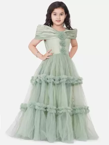 Embellished Net Maxi Dress - image 2
