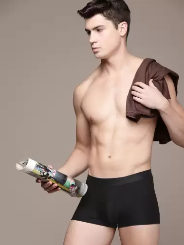 Men Self Design Low-Rise Trunk - image 2