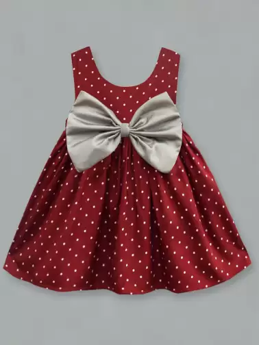 Girls Printed Empire Dress - image 2