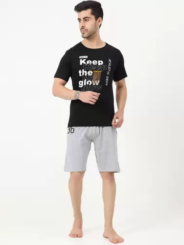 Men Printed Night suit - image 2