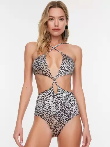 Women Animal Printed Swimwear - image 2