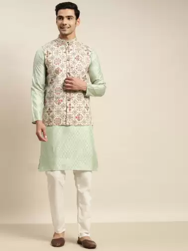 Men Kurta with Churidar - image 2