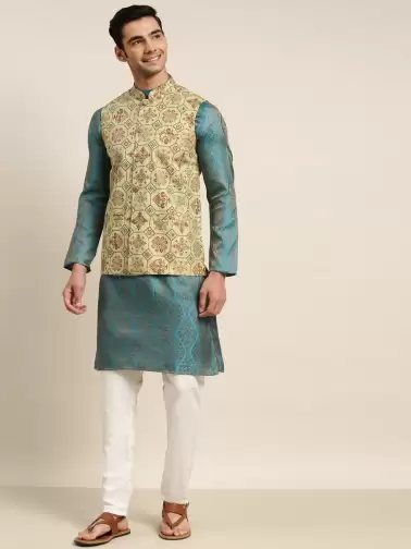Men Kurta with Churidar - image 2