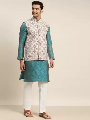 Men Kurta with Churidar - image 2